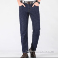 OEM neue Stretch-Business-Jeans-Anpassung mit lockerer Taille